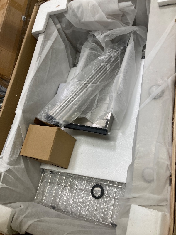 Photo 1 of ***MISSING PARTS-ONLY****31 Inch Drop In Kitchen Sink -Wesliv 31x20 Drop In Top Mount Sinks 16 Gauge Stainless Steel 10 Inch Deep Single Bowl Kitchen Sink Basin with Colander & Drain Strainer
