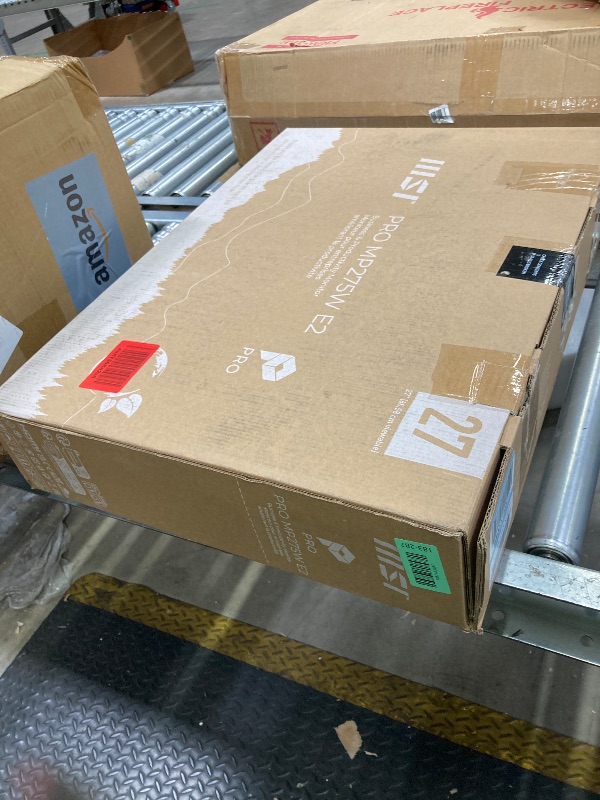Photo 1 of ***no returns no refunds , broken screen*********msi PRO MP275W E2 27-inch IPS 1920 x 1080 (FHD) Gaming Office Monitor, 120Hz, Free-Sync, HDMI, DisplayPort, VGA Port, VESA Mountable, Tilt, Speaker, 4-Side Slim Bezel 1ms, White