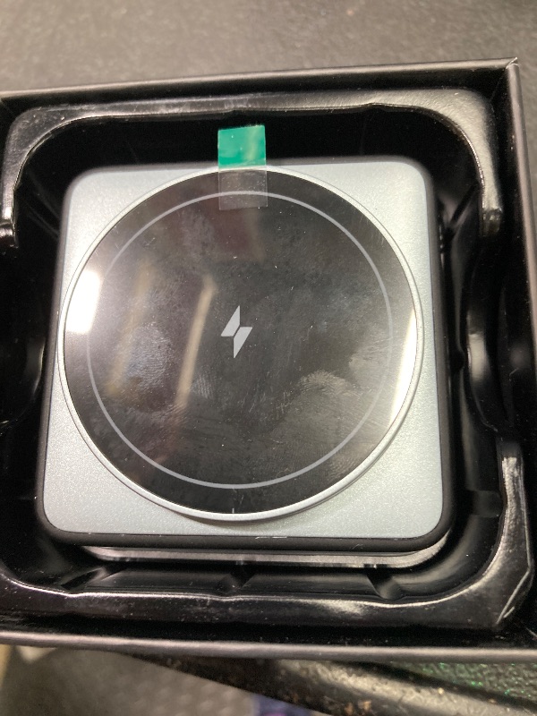 Photo 1 of ?2026 Upgraded? Wireless Charger 3 in 1, Foldable Wireless Charging Station with Light for Apple Magnetic Charger, Travel Magnetic Charger Stand, Nightstand Fast 15W Charging Station (20W Adapter)
