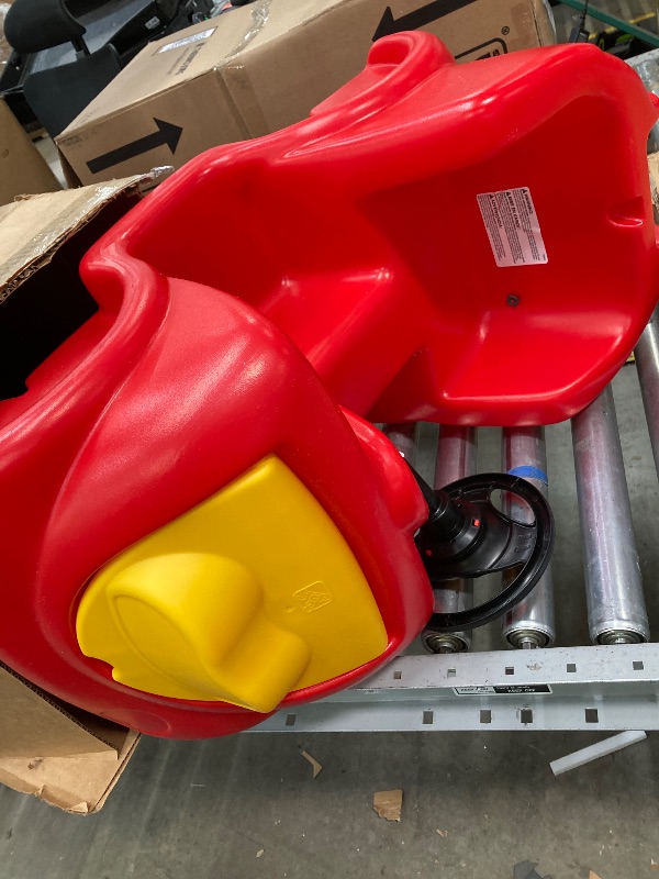 Photo 1 of **MISSING WHEELS AND FACE STICKERS*** Step2 Push Around Buggy Kids Push Car, Toddler Ride-On Toy with Seat Belt and Horn, Red, Ages 18 Months+
