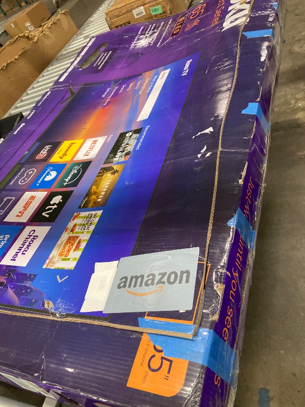 Photo 1 of ***NO RETURN***Roku Smart TV 2026 – 65-Inch Select Series, 4K QLED TV – Roku TV with Voice Remote – Flat Screen QLED Television with Wi-Fi for Streaming Live Local News, Sports, & Movies – Bluetooth Headphone Mode
