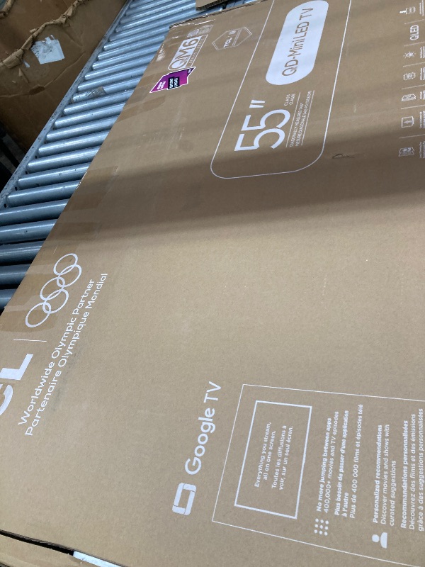Photo 1 of ** NO RETURN**NO REFUNDT**CL 55 Inch Class QM6K Series | Mini LED QLED 4K HDR | 55QM6K, Latest Model | 120HZ-144HZ High Brightness Smart Google TV Dolby Atmos Onkyo Audio | Voice Remote Alexa Gaming Streaming Television