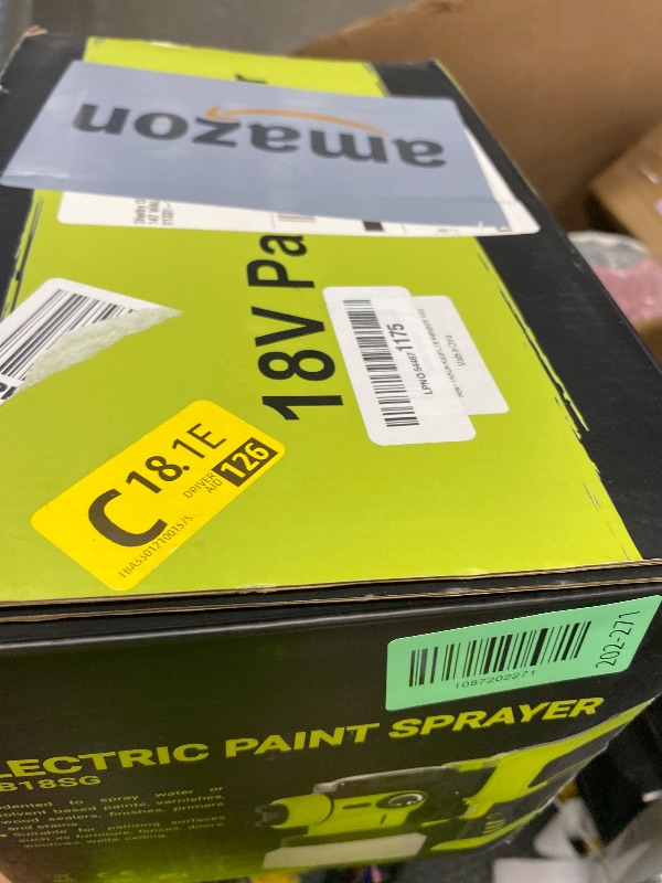 Photo 1 of ***MISSING PIECES SELLING AS PARTS ONLY*** TAIRDA Automatic Paint Sprayer Compatible for Ryobi 18V Battery(NO Battery), Cordless Electric HVLP Paint Sprayers with Auto-Spraying, Brushless Motor, LED Light, for Fence Furniture Walls(Bare Tool)
