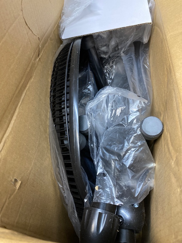 Photo 1 of **BROKEN STAND***Comfort Zone Electric Oscillating Pedestal Fan, Stand Fan, 16 inch, 3 Speed, 90 Degree Oscillating Head, Adjustable Height and Tilt, Airflow 7.48 ft/sec, Ideal for Home, Bedroom & Office, CZST161BTEBK