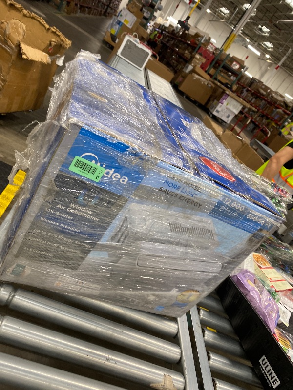 Photo 1 of **MISSING PARTS***Midea 12,000 BTU U Shaped Smart Inverter Window Air Conditioner - Cools 550 Sq Ft, Ultra Quiet with Open Window Operation - Alexa/Google Assistant Compatible, 37% Energy Savings, Remote (2026 Edition)