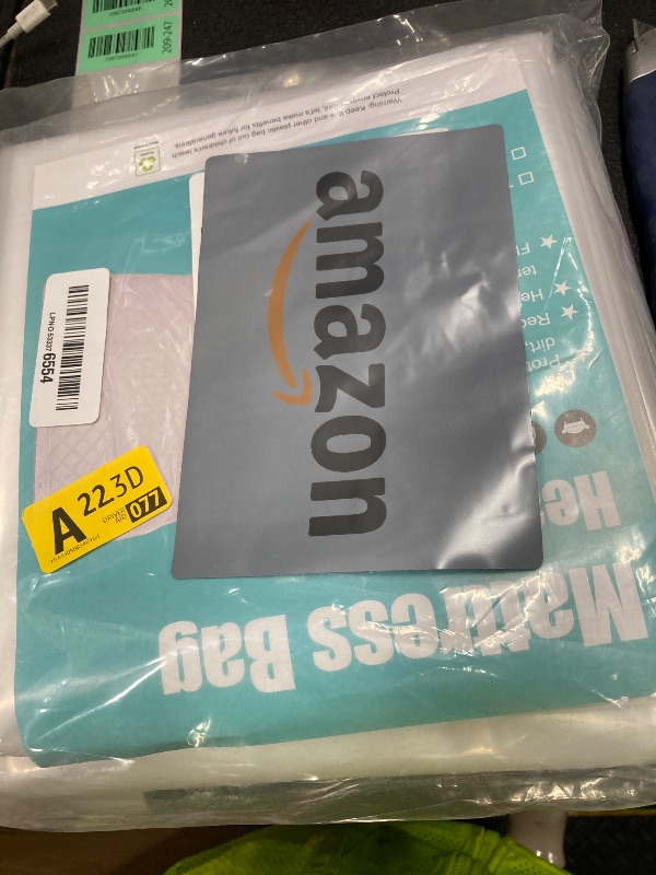 Photo 1 of [2-Pack 5-Mil] HOMEIDEAS Mattress Bag (Queen/King) for Moving and Storage Transparent Mattress Disposal Bag - Heavy Duty & Tear Resistant