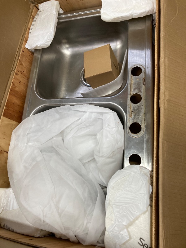 Photo 1 of ***USED *** Kitead 33x19 Stainless Steel Drop In Kitchen Sink - 33 Inch Stainless Steel Workstation Single Bowl Kitchen Sink Drop In ***USED-DAMAGE -DIRT RESIDUE, SCUFFS/SCRATCHES -CLEANING NEEDED -SELLING AS IS ***