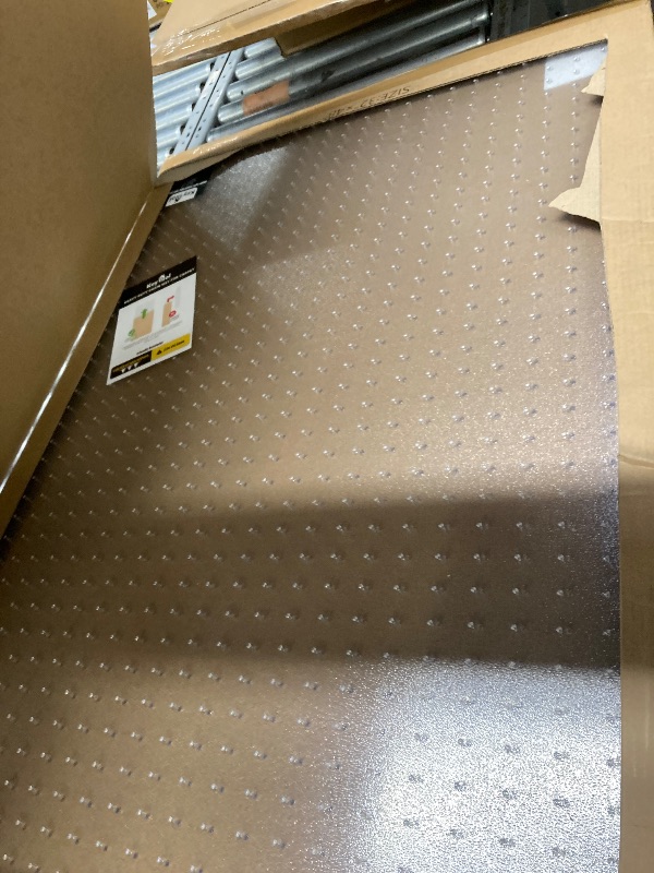 Photo 1 of ?Shipped Flat?2 Packs 32" x 48"Heavy Duty Clear Office Chair Mat for Thick Carpet,Durable Plastic Under-Desk Carpet Protector,Chair Mat for Rolling Desk Chairs for Home and Office Workspace Protection