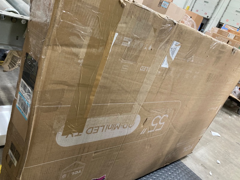 Photo 1 of **NO RETURN**TCL 55 Inch Class QM6K Series | Mini LED QLED 4K HDR | 55QM6K, Latest Model | 120HZ-144HZ High Brightness Smart Google TV Dolby Atmos Onkyo Audio | Voice Remote Alexa Gaming Streaming Television