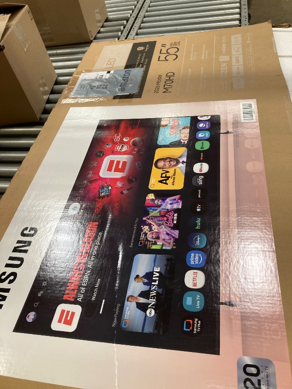 Photo 1 of ** NO RETURNO***Samsung 55-Inch Class Crystal UHD U8000F 4K Smart TV (2025 Model) Endless Free Content, Processor, MetalStream Design, Knox Security, Compatible with Alexa