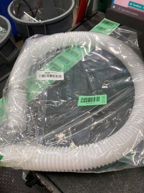 Photo 1 of 1-1/4 Inch x 3 Foot Long White Above Ground Pool Flex Connection Hose