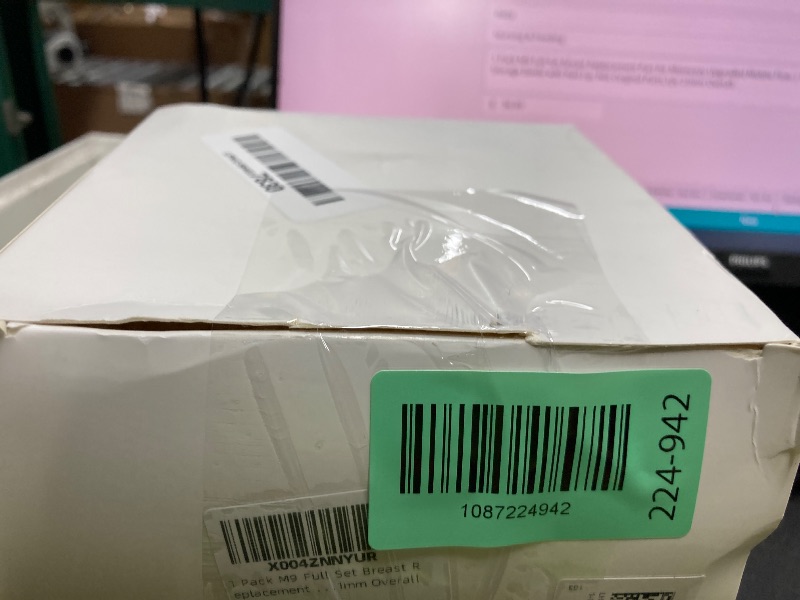 Photo 1 of 1 Pack M9 Full Set Breast Replacement Part for Momcozy Upgraded Mobile Flow | Upgraded M9, Including 21mm Flange, Red Valve, Diaphragm, Storage Bottle with Red Lip, Not Original Parts,1pc 21mm Overall