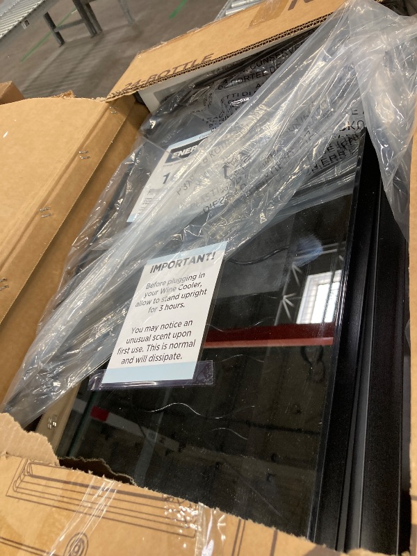 Photo 1 of **** PARTS ONLY****
Ivation 24 Bottle Compressor Wine Cooler Refrigerator w/Lock | Large Freestanding Wine Cellar For Red, White, Champagne or Sparkling Wine | 41f-64f Digital Temperature Control Fridge Glass Door Black