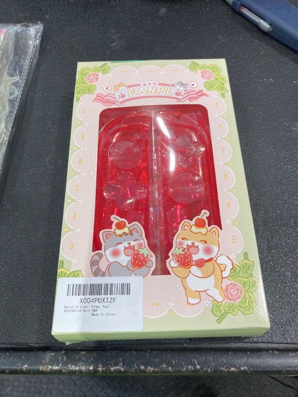 Photo 1 of [Easy Docking Version] GLDRAM Clear Red Case for Nintendo Switch 2 (2025), Dockable Hard Shell PC Protective Cover Skin for Switch 2 Console & Detachable Joycon Grip