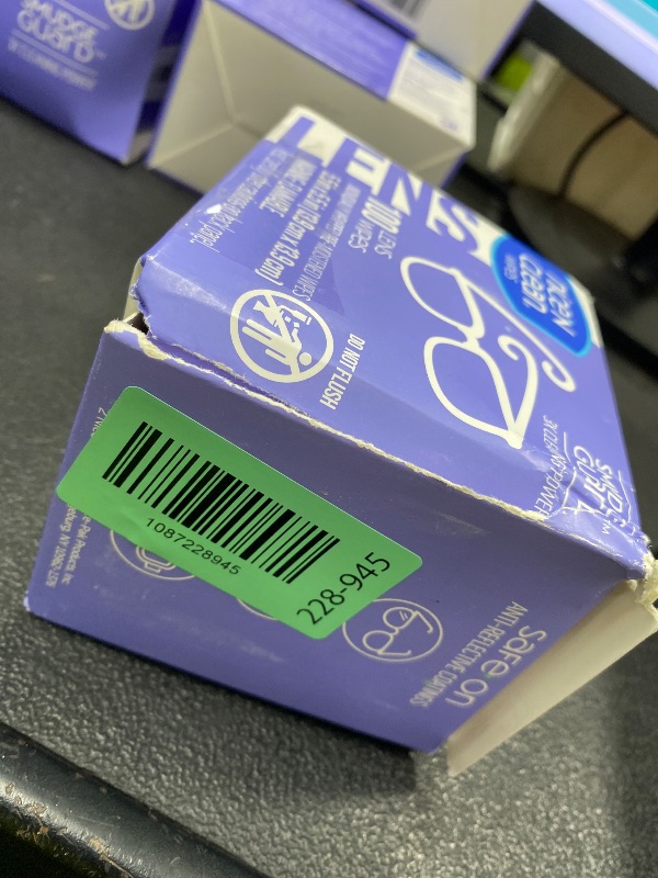 Photo 1 of *Box damaged* Nice 'n Clean SmudgeGuard Lens Cleaning Wipes (100 Total Wipes) | Pre-Moistened Individually Wrapped Wipes | Non-Scratching & Non-Streaking | Safe for Eyeglasses, Goggles, & Camera Lens