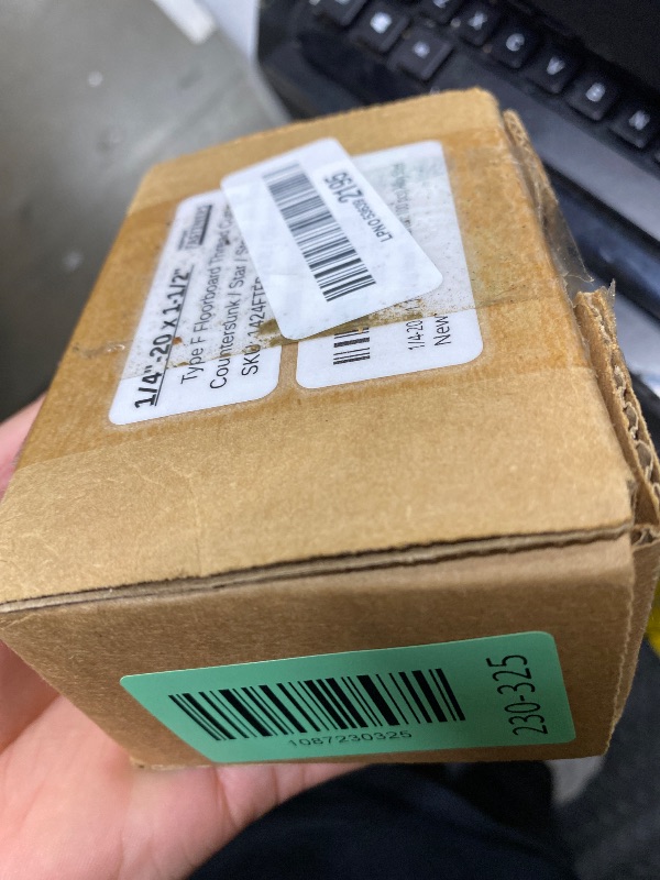 Photo 1 of 1/4-20 x 1 1/2'' Self-Tapping Trailer Deck Screws, Flat Head, Type F, Star Drive T-30, Steel Floorboard Thread Cutting Screws for Wood & Metal - 100 Pcs