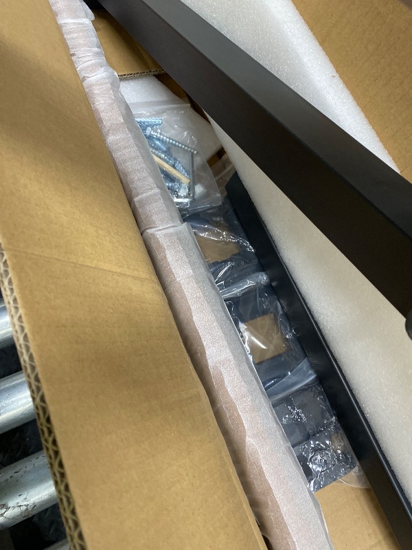 Photo 1 of *Box damaged* UOKRR Metal Handrail Wood Grain for Elderly, 6 Step Hand Rails for Outdoor Steps, Outdoor Indoor Stair Handrails Kit, Porch Hand Rails for Concrete Steps