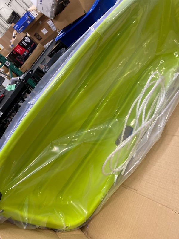 View 3 of *Green and purple* Poen 2 Pcs Plastic Snow Sled 35" Downhill Sprinter Winter Toboggan Sled Board with Pull Rope and Handles Snow Sleds for Kids Adults Downhill Sledding Sleigh Sand Board Sleigh(Grass Green and Purple)