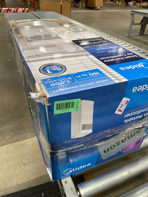 View 6 of *DIRTY/USED* Midea 8,500 BTU ASHRAE (5,000 BTU SACC) Portable Air Conditioner, Smart Control, Cools up to 150 Sq. Ft., with Dehumidifier & Fan mode, Easy- to-use Remote Control & Window Installation Kit Included"