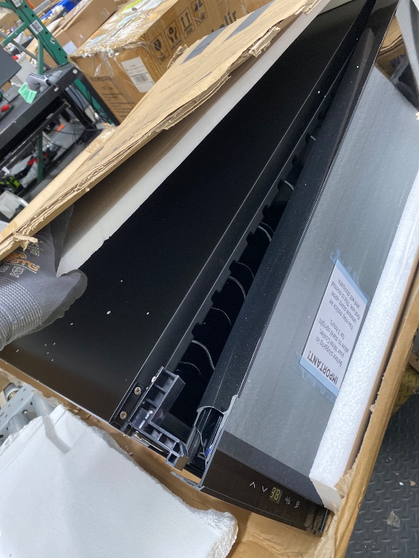 Photo 1 of *PARTS ONLY* Ivation 12 Bottle Compressor Wine Cooler Refrigerator w/Lock, Large Freestanding Wine Cellar Fridge, 41f-64f Digital Temperature Control Glass Door Black