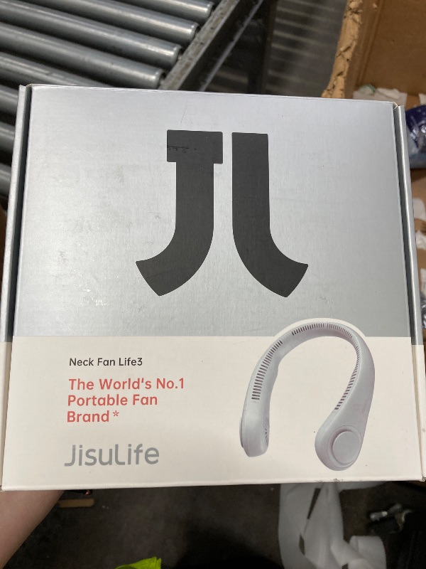 Photo 1 of ***ONLY ONE SIDE WORKS***JISULIFE Portable Neck Fan, Hands Free Bladeless Fan, 5 Speeds, 4000 mAh Battery Operated Wearable Personal Fan, Twistable, Rechargeable, Gift for Women Men-Dark Green