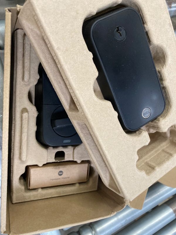 Photo 1 of **MISSING PARTS/NO FINGER SCANNER***Yale Assure Lock 2 Touch Deadbolt, Black Suede Smart Entry Door Lock with Z-Wave (ZW3) Connected Touch Keypad and Fingerprint Scanner, YRD420-F-ZW3-BSP