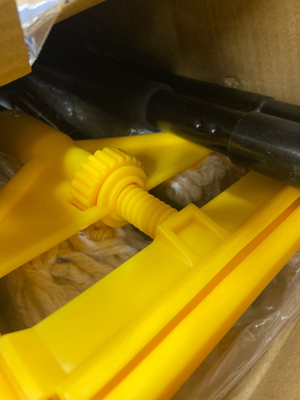 Photo 1 of ***MISSING ONE -SELLING AS IS *** KeFanta 1 Pack Commercial Mop Heavy Duty Industrial Mops,60 inch Long Handle with Looped-End String Cotton Wet Mop Head Replacement for House,Kitchen,Laminate,Tile,Vinyl,Hardwood Floor Cleaning