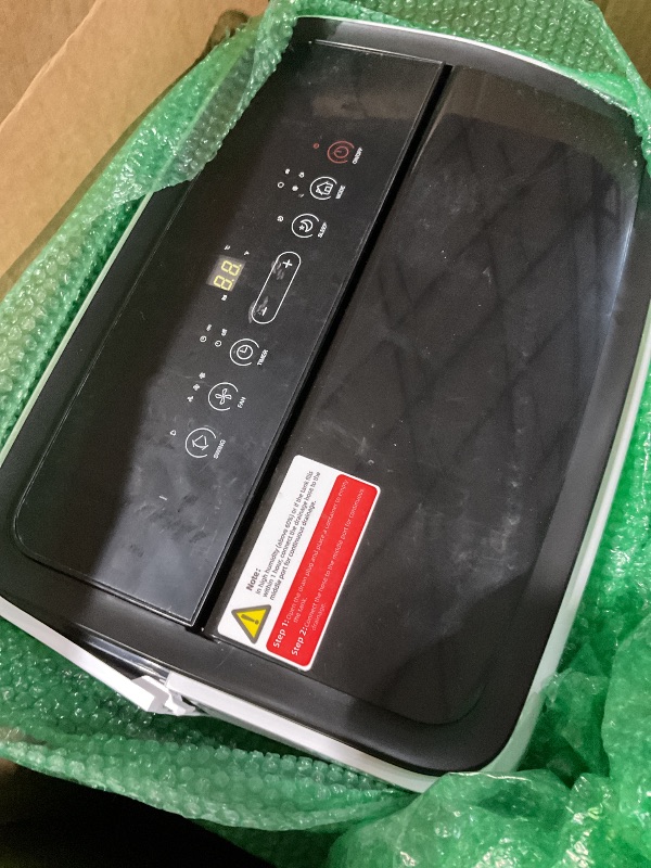 Photo 1 of *** PARTS ONLY NONFUNCTIONAL MINOR DAMAGE**
14,000 BTU Portable Air Conditioner, 4-IN-1 Portable AC Unit for Large Rooms Up to 750 Sq. Ft. with Cooling, Dehumidifier, Fan, Sleep, Auto Swing, LED Display, 24H Timer, Remote & Installation Kits