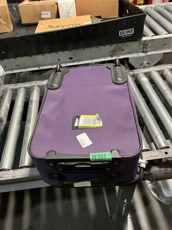 View 2 of *-STAINS*Rockland Fashion Softside 2 Piece Luggage Set, Purple