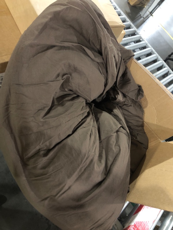 Photo 1 of ***STOCK PHOTO FOR REFERENCE ONLY***
Litanika Brown King Comforter Set with Sheets - 7 Pieces Solid Bed in a Bag