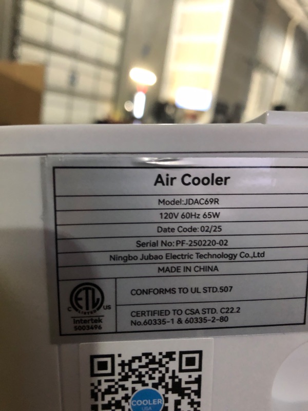 Photo 1 of ***STOCK PHOTO FOR REFERENCE ONLY***COOLECHSwamp Cooler Air Conditioner w/ 4 Modes & 3 Speeds, Aroma & Memory Function, 15H Timer Evaporative Cooler, 6 Ice Packs, 1.1-Gal Dual Tanks Windowless Portable Air Conditioners for Room