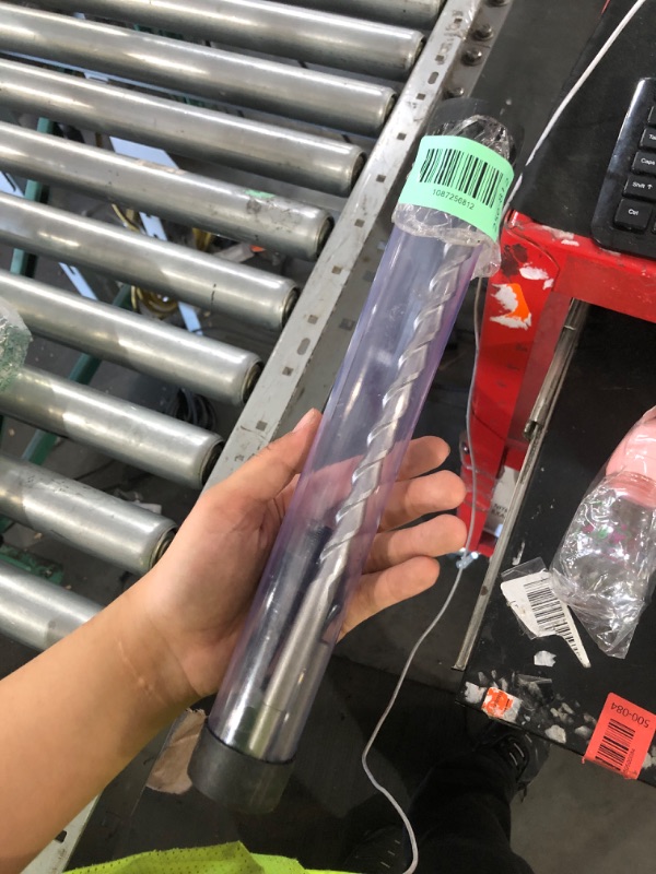 Photo 1 of ***STOCK PHOTO FOR REFERENCE ONLY*** 
Wensilon Set 12inch Concrete Drill Bit kit Cross-Type Double Thread Carbide Material Suitable for Concrete, Brick, Cement Walls, Stone, Hammer Drill Bits for Concrete