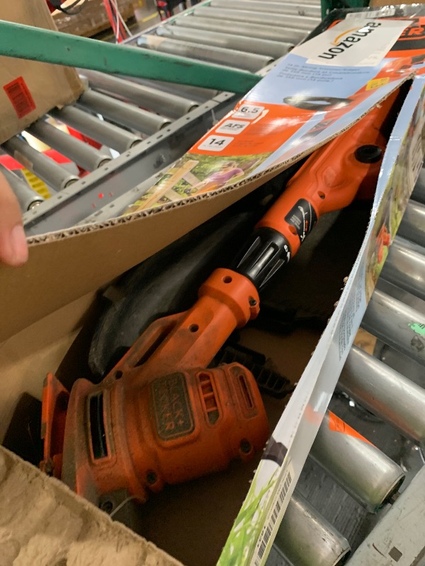 Photo 1 of ***MISSING MOST PARTS**
BLACK+DECKER Weed Wacker with Auto Feed, 14-Inch 2 in 1 String Trimmer Lawn Edger, Powerful 6.5-Amp Lightweight Electric Weed Eater (BESTA510)