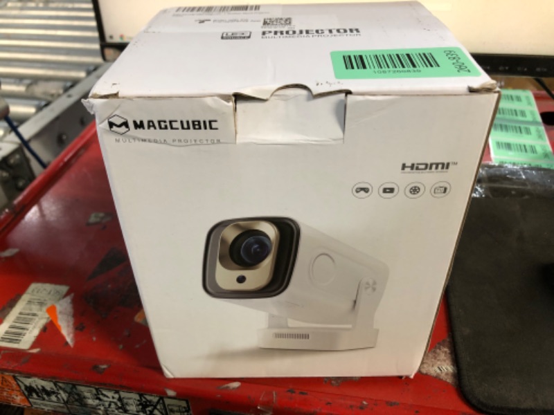 Photo 1 of ?Auto Focus&1080P?Magcubic Mini Smart Projector with 4K Support, Portable Projector with Wifi 6 and Bluetooth 5.4, 5W Speaker, Built in Apps, Voice Control, Outdoor Movie Projector