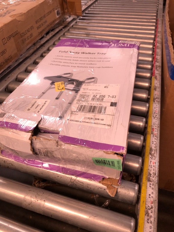Photo 1 of ***MISSING PARTS***
Medline Walker Flip Tray Table with 2 Cup Holders, Universal Tray for Standard Folding Walkers, Mobility Accessories for Home, Medical Equipment Accessories, Gray, 1 Count
