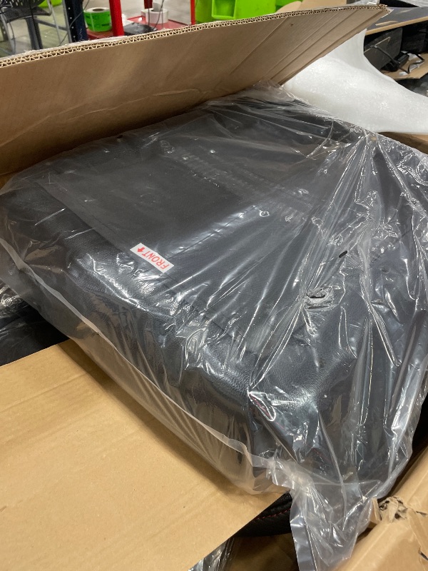 Photo 1 of **LEGS ARE MISSING** Morkprism Gaming Chair,Office Chair with Footrest,Massage,Black Red