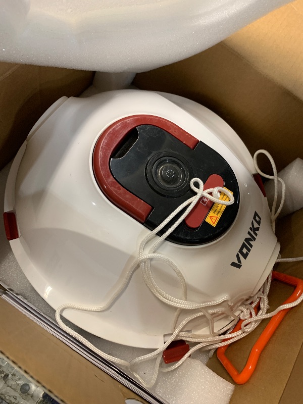 Photo 1 of ***NON CHARGABLE***
VONKO P10 Pool Vacuum for Above Ground Pool, Cordless Robotic Pool Cleaner and Above Ground Pool Vacuum, Automatic Pool Vacuum with 100-Min Runtime, Self-Parking,White
