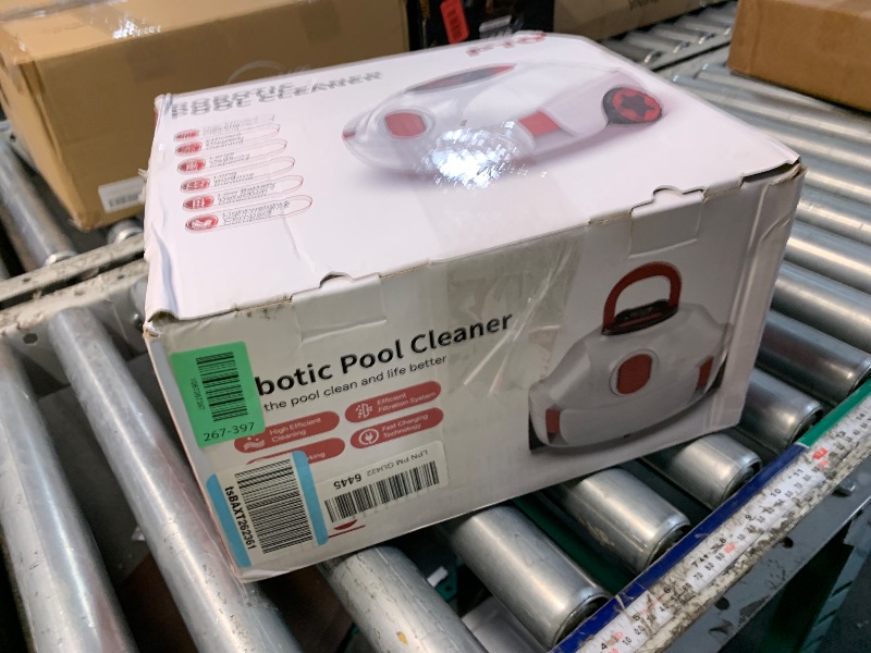Photo 1 of ***NON CHARGABLE***
VONKO P10 Pool Vacuum for Above Ground Pool, Cordless Robotic Pool Cleaner and Above Ground Pool Vacuum, Automatic Pool Vacuum with 100-Min Runtime, Self-Parking,White