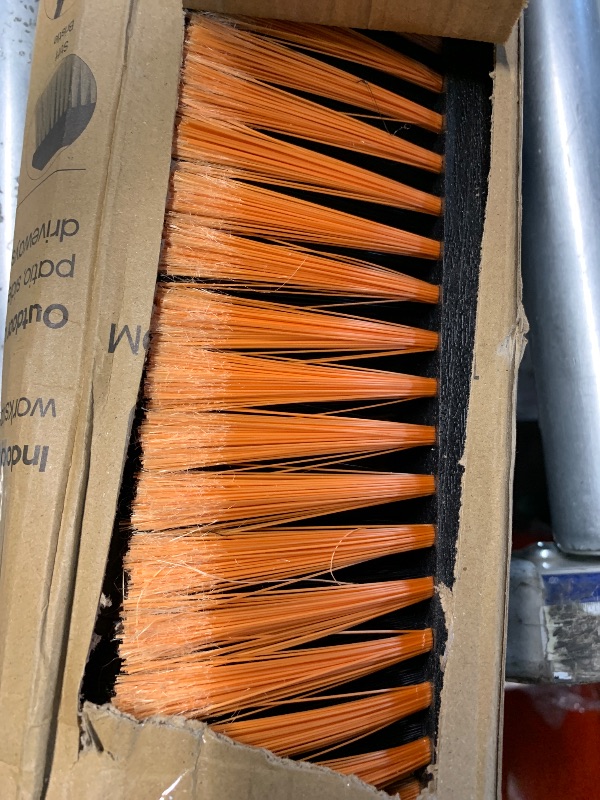Photo 1 of ***MISSING PIECE FROM HANDLE****
PBHEPJ 24 Inchs Push Broom Outdoor Heavy Duty, Shop Broom with 60" Long Handle for Cleaning Outdoor or Indoor Tile, Garage, Shop, Deck, Concrete, Wood, Stone, Patio Floor