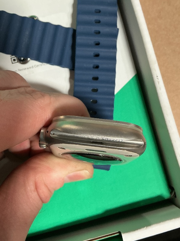 Photo 1 of ***LOCKED INTO OLD ACCOUNT***
Apple Watch Ultra 2 [GPS + Cellular, 49mm] - Titanium Case with Blue Ocean Band, One Size (Renewed Premium)