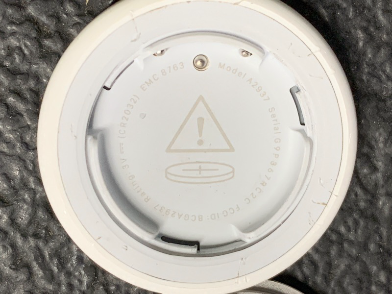 Photo 1 of **ATTACHED TO PREVIOUS OWNER, MISSING BATTERY**Apple AirTag (2nd Generation): Tracker for Keychain, Wallet, and More; Locator with Sound; Simple One-Tap Setup with iPhone or iPad; Key Finder with up to 1.5X Precision Finding Range