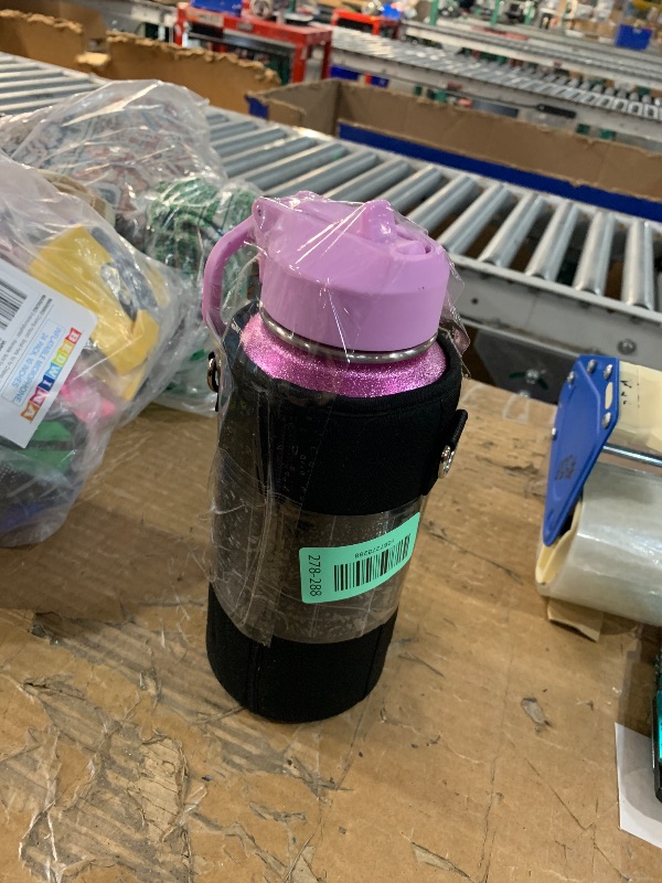 Photo 1 of ***STOCK IMAGE FOR REFERENCE***
Coolflask 40 oz Water Bottle Insulated with Straw & 3 Leakproof Lids