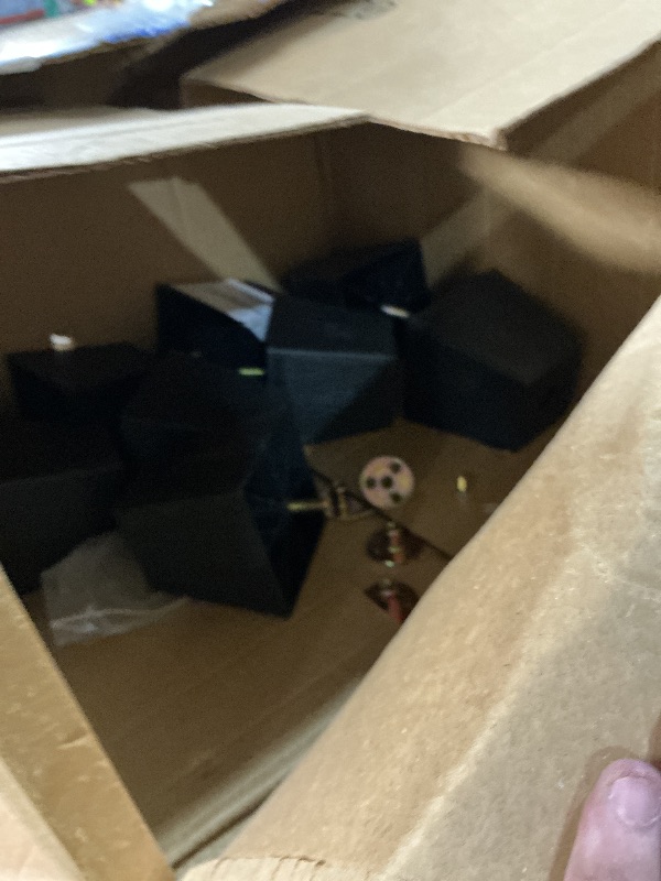 Photo 1 of ***MISSING ALMOST ALL OF IT***
TURSTIN 16 Pack 4 Inch Furniture Legs Plastic Sofa Couch Legs Square Tapered Feet Sofa Legs with M8 T-Nuts Screws for Legs Sofas Chairs Cabinets Dressers Beds, Black
