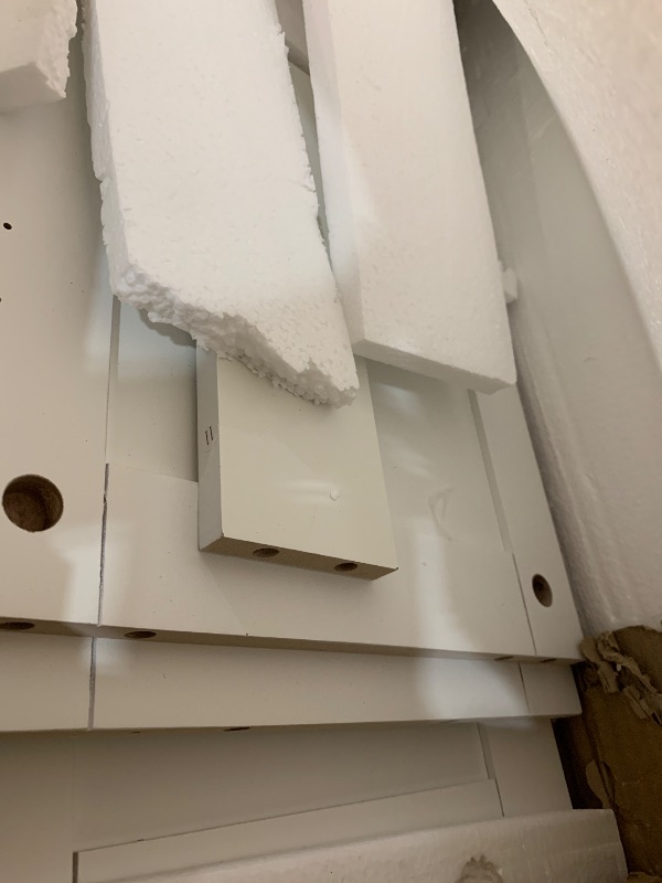Photo 1 of ***MISSING PARTS***ChooChoo White Storage Cabinet with Adjustable Shelves