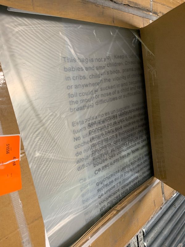 Photo 1 of ***FACTORY SEALED - OPENED FOR INSPECTION*** EPDXLXM Frameless Double Sliding Shower Door, 49-54" W x 76" H, Matte Black