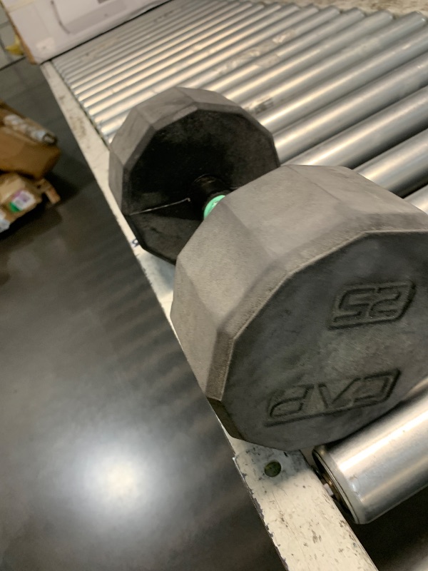 Photo 1 of ***STOCK PHOTO FOR REFERENCE ONLY***CAP 25 LB Rubber Coated Dumbbell