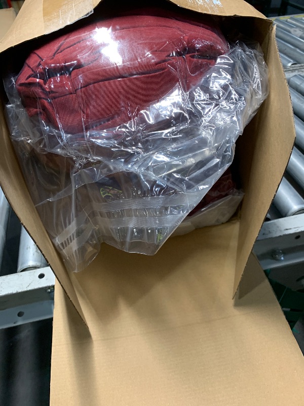 Photo 1 of ***STOCK PHOTO FOR REFERENCE ONLY***HIMEET Comforter Set, 7-Piece Point-Quilted Bed in a Bag, Burgundy
