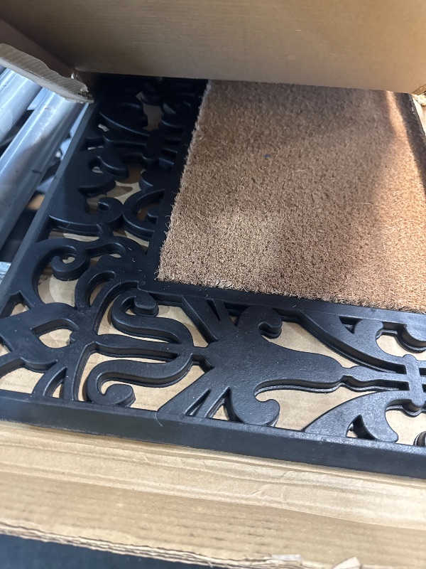 Photo 1 of ***HAS LETTER “N” *** A1 Home Collections Natural Coir & Rubber Door Mat, 30"x60" - Thick, Durable