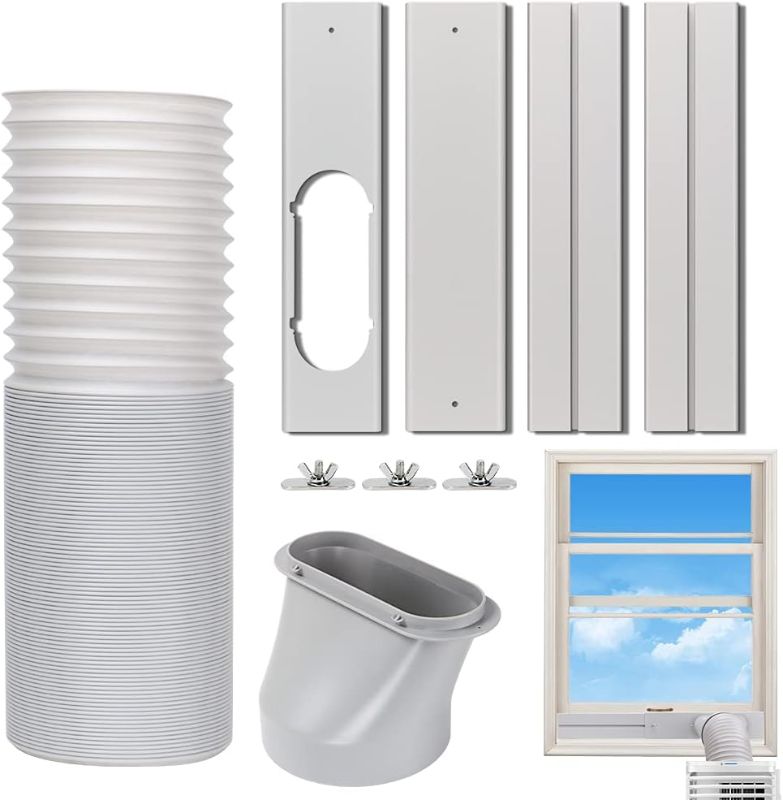 Photo 1 of ***PARTIAL SET*** Portable AC Window Vent Kit, Sliding Window AC Seal Kit 5.9" Exhaust Hose
