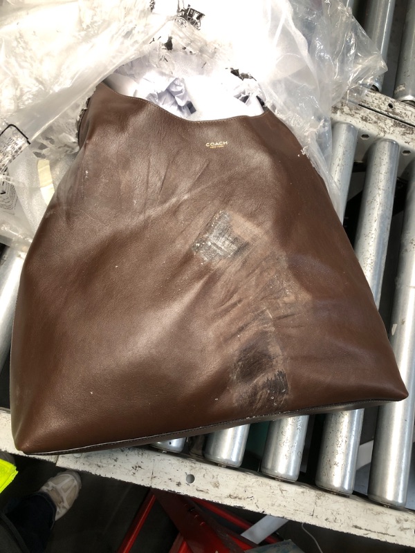 Photo 1 of ***DAMAGED - SEE NOTES/PICTURES*** COACH Women's Brooklyn Shoulder Bag 39, B4/Maple, One Size